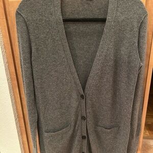 Vince Charcoal cashmere cardi.